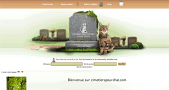 Desktop Screenshot of cimetierepourchat.com