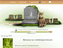 Tablet Screenshot of cimetierepourchat.com